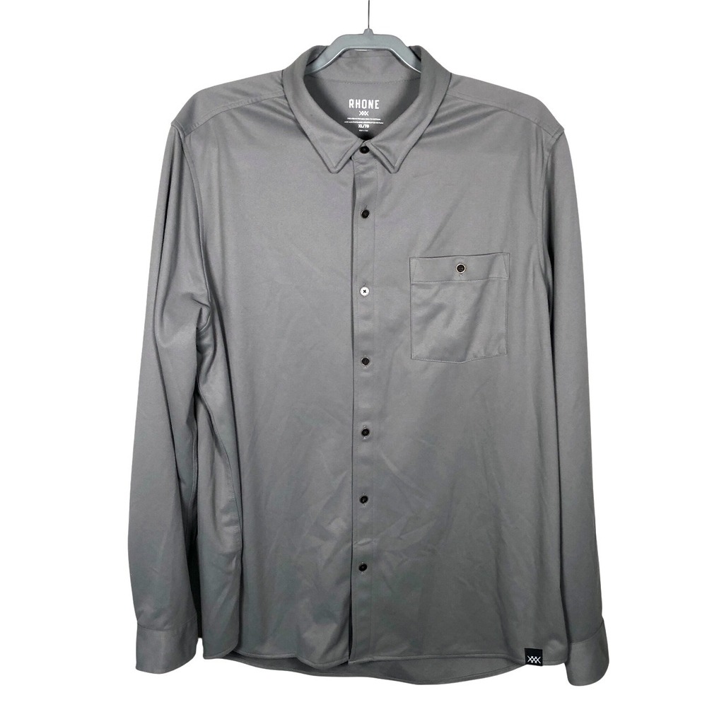 RHONE Hardy Flannel Shirt Men's XL Performance Stretch Modern‎ Button Up